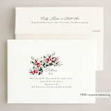 "Winters Meander" - Holiday Cards in Crimson by Itsy Belle Studio - FREE Recipient Addressing