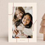 "Archer Joy" - Holiday Cards in Winter Rose by Carrie ONeal - Front