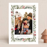 "Wintry Frame" - Holiday Cards in Marshmallow by Jessica Williams - Front