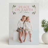 "Festive Peace" - Holiday Cards in Wreath by Michelle Taylor - Front