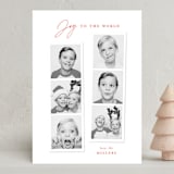"joyful photo strips" - Holiday Cards in Ruby by Sarah Curry - Front