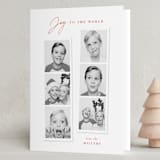"joyful photo strips" - Holiday Cards in Ruby by Sarah Curry - Folded Card