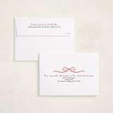 "Rejoice Christmas Crest" - Holiday Cards in Poinsettia by Kim Thoa - FREE Recipient Addressing