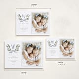 "Holly Monogram" - Holiday Cards in Blue Spruce by Wildfield Paper Co - Formats Available