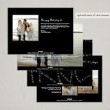 "Joyful Noise Playful Script" - Holiday Cards in Coal by Jackie Crawford - Back of Card Options