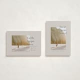 "Lined" - Holiday Cards in Denim by Meggy Masters - Photo Orientation Options