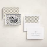 "Peaceful Blooms in Blue" - Holiday Cards in Porcelain by Sabrin Deirani - Assembled