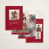 "Heartwarming" - Holiday Cards in Berry by Yaling Hou Suzuki - Back of Card Options