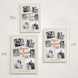 "Peace and Goodwill" - Holiday Cards in Berry by Louise Kay - Formats Available
