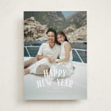 "Capri" - Holiday Cards in Blizzard by Wildfield Paper Co - Front