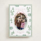 "Alpine" - Holiday Cards in Pistachio by Bayberry Kate - Front