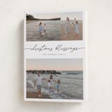 "Three Blessings" - Holiday Cards in Snowcap by Pixel and Hank - Folded Card