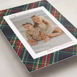 "Christmas tartan" - Holiday Cards in Flannel by Wildfield Paper Co - Detail