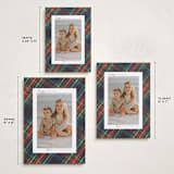 "Christmas tartan" - Holiday Cards in Flannel by Wildfield Paper Co - Formats Available