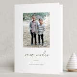 "warmwishes" - Holiday Cards in Wreath by Bethany McDonald - Folded Card