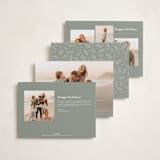 "Quartz" - Holiday Cards in Blizzard by Wildfield Paper Co - Back of Card Options