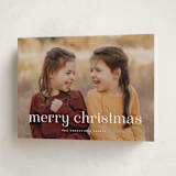 "Quartz" - Holiday Cards in Blizzard by Wildfield Paper Co - Folded Card