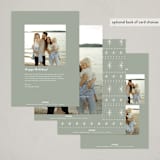 "Heaven and Nature Sing Frame" - Holiday Cards in Pine by Erin German - Back of Card