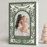 "Heaven and Nature Sing Frame" - Holiday Cards in Pine by Erin German - Folded Card