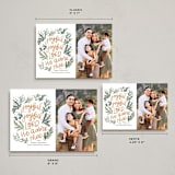 "Joyful Lettering" - Holiday Cards in Champagne by Angel Walker - Formats Available