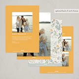 "Lord of Heaven Lord of Earth" - Holiday Cards in Butternut Squash by Shiny Penny Studio - Back of Card Options