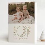"Sweet Splendor" - Holiday Cards in Linen by Karen Glenn - Folded Card