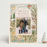 "All bright" - Holiday Cards in Eggnog by Amy Kross - Front