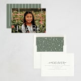 "Peace On Earth!" - Holiday Cards in Snow Fall by Wildfield Paper Co - Assembled