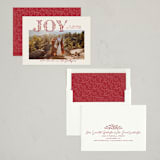 "Joy to the World" - Holiday Cards in Santa Suit by Kamala Nahas - Assembled