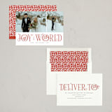 "Foliage Details" - Holiday Cards in Cherry by Michelle Taylor - Assembled