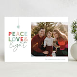 "A Season of Peace, Love and Light" - Holiday Cards in Merry by Antonia Jae Krajicek - Front