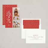 "Joyful World" - Holiday Cards in Stocking by Olivia Raufman - Assembled