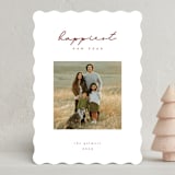 "Simply Peace" - Holiday Cards in Mulled Wine by Olivia Raufman - Front