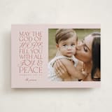 "Filled With Love" - Holiday Cards in Peppermint by Pink House Press - Front