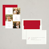 "Season & purpose" - Holiday Cards in Candy Cane by Ana de Sousa - Assembled