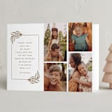 "Peace in Christ" - Holiday Cards in Golden by Amy Payne - Folded Card