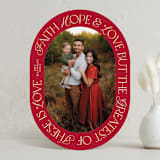 "Greatest Love" - Holiday Cards in Candied Apple by Beth Schneider - Front