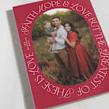 "Greatest Love" - Holiday Cards in Candied Apple by Beth Schneider - Detail