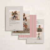 "simple border" - Holiday Cards in Stocking by Creo Study - Back of Card Options
