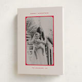 "simple border" - Holiday Cards in Stocking by Creo Study - Folded Card
