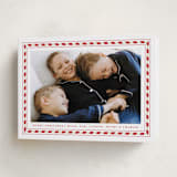 "Sweet Peppermint Frame" - Holiday Cards in Candy Cane by Alston Foster - Folded Card