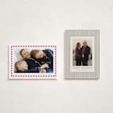 "Sweet Peppermint Frame" - Holiday Cards in Candy Cane by Alston Foster - Photo Orientation Options