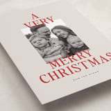 "a very merry Christmas" - Holiday Cards in Holly by Sara Hicks Malone - Detail