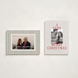"a very merry Christmas" - Holiday Cards in Holly by Sara Hicks Malone - Photo Orientation Options
