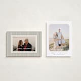 "Vintage Bevel" - Holiday Cards in Buttercream by Carolyn MacLaren - Photo Orientation Options