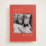 "Kinda" - Holiday Cards in Berry by Hudson meet Rose - Front