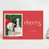"Lois" - Holiday Cards in Holly Berry by Vivian Yiwing - Front