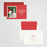 "Lois" - Holiday Cards in Holly Berry by Vivian Yiwing - Assembled