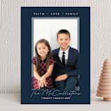 "Faith Love Family Border" - Holiday Cards in Twilight by Rebecca Rueth - Front