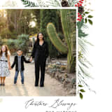 "Nature & Blessings" - Holiday Cards in Crimson by Susan Moyal - Detail